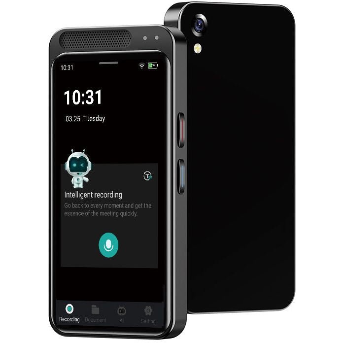 RAM VORMOR M3 AI Voice Recorder, 80GB Memory, Real-Time Transcription, AI Summary & Translation, Portable Digital Recorder