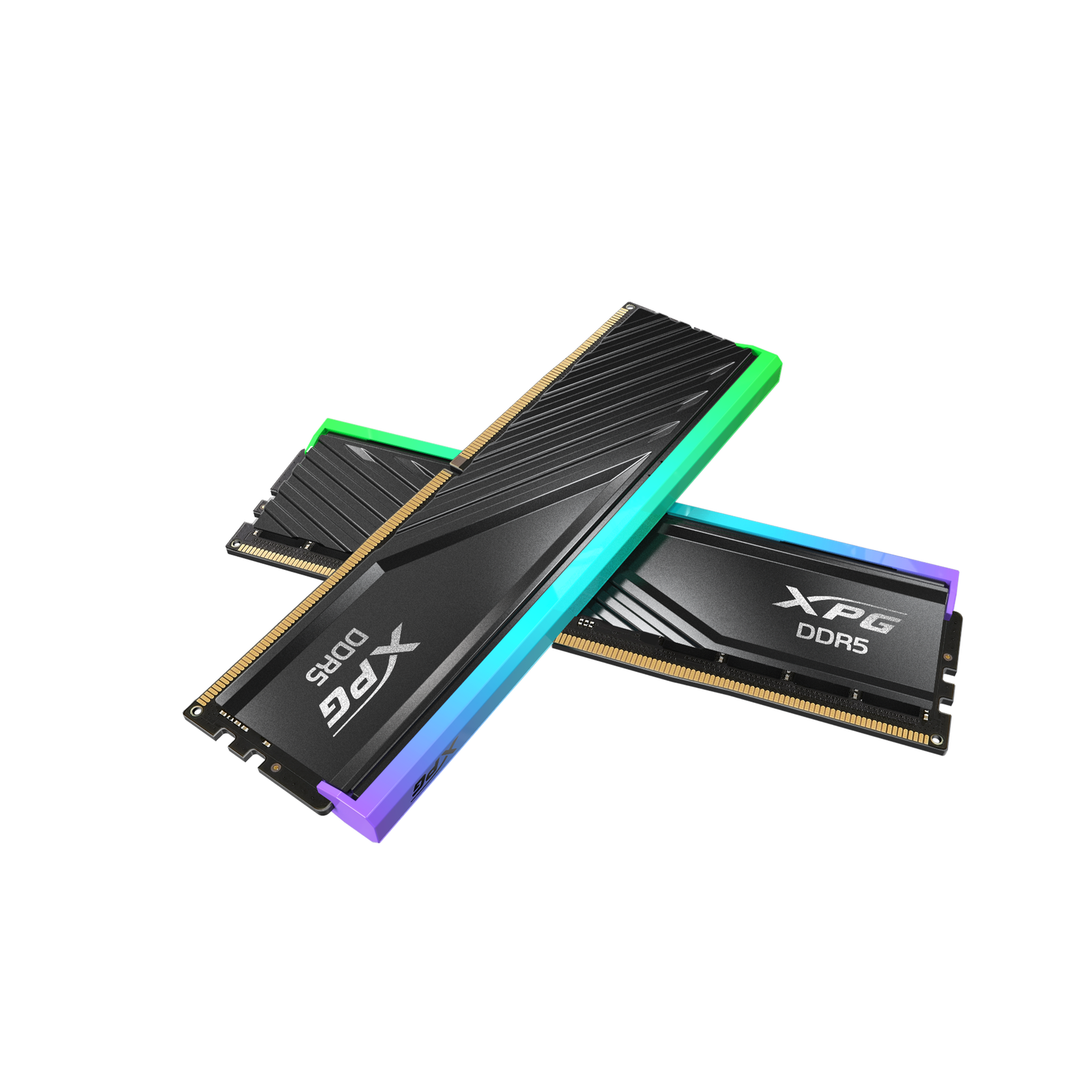 RAM XPG Lancer Blade RGB DDR5 6000MHz 32GB (2x16GB) CL48 UDIMM 288-Pins Desktop SDRAM DDR5 Dual Channel RAM Kit — Black