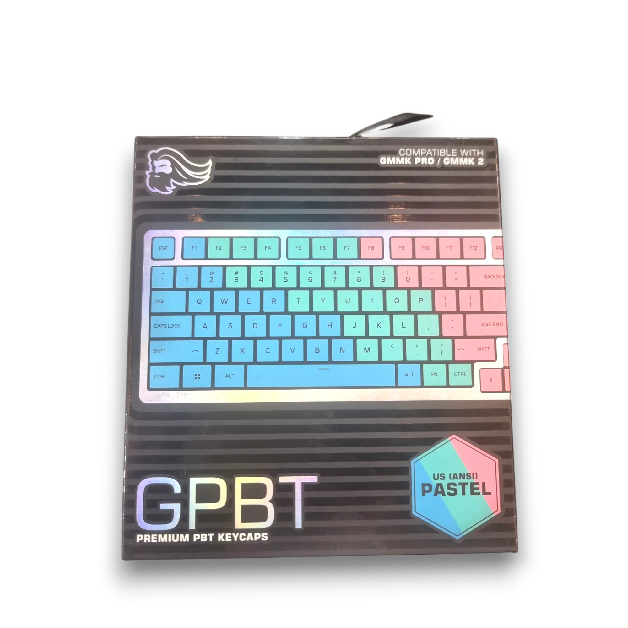 Glorious GPBT keycaps Pastel