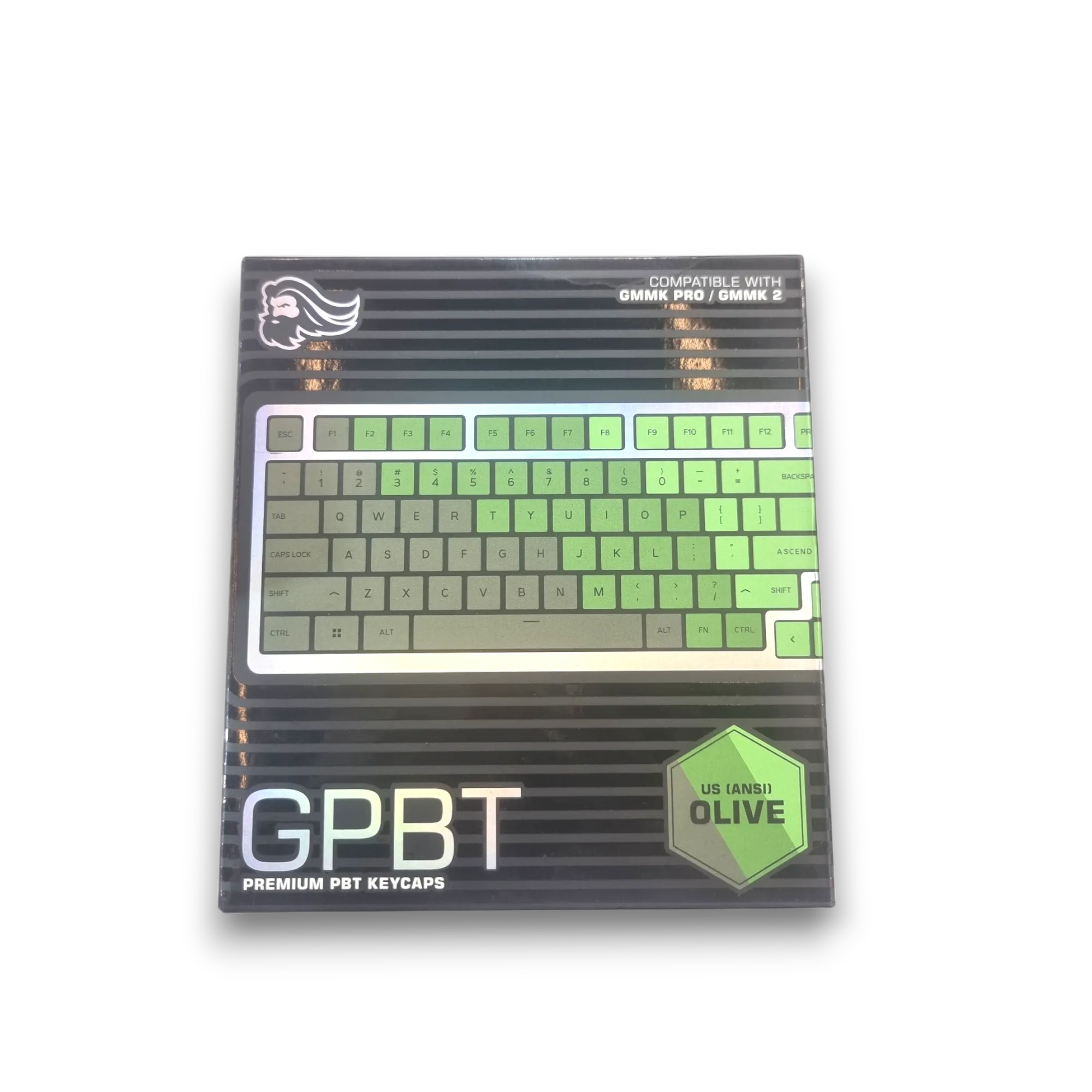 Glorious GPBT keycaps Olive Dye