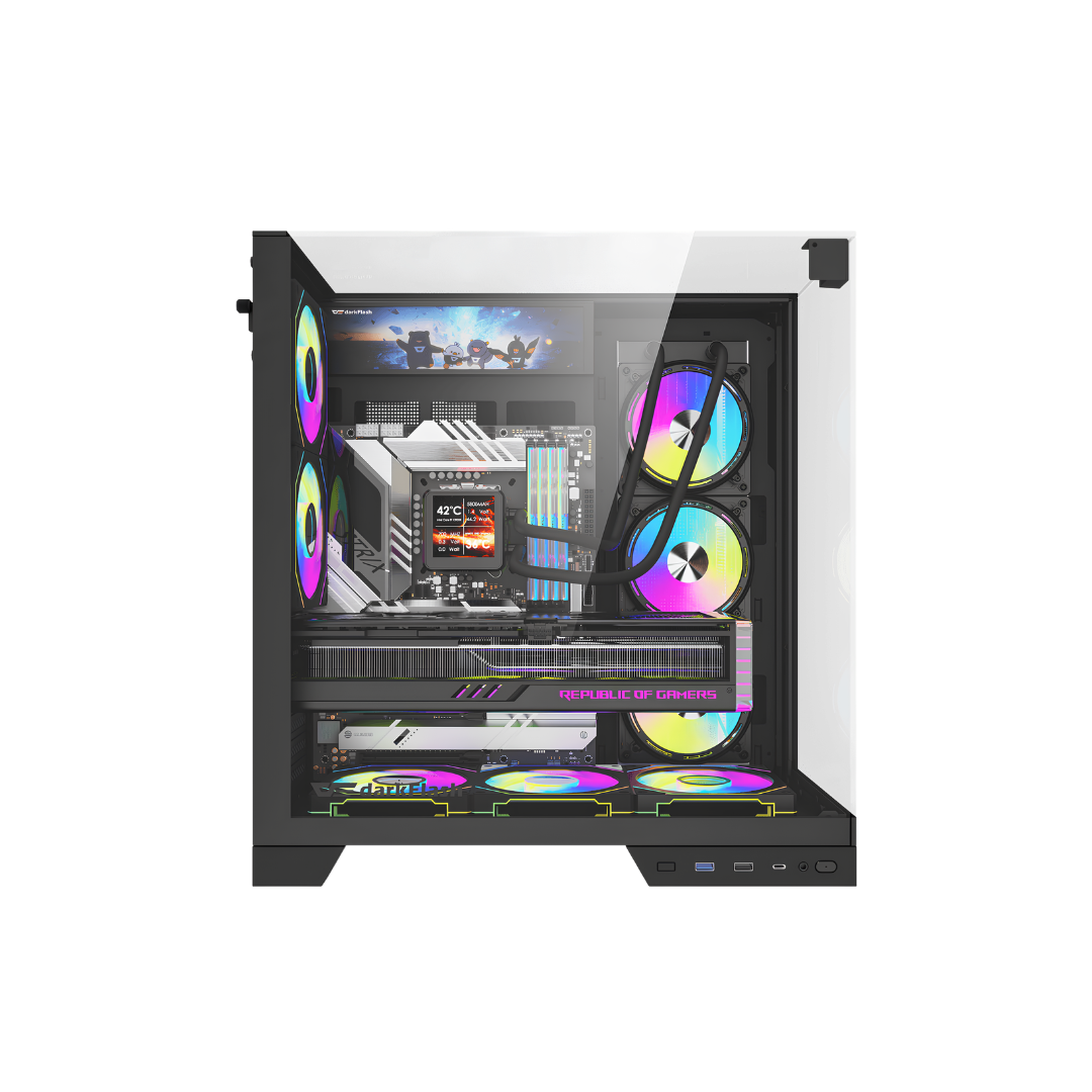 Case DarkFlash TH285 Plus - Computer Case, Black