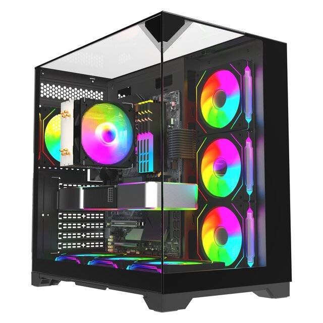 Case ShunXinJie SX-420E 4-Fan Case (Black)